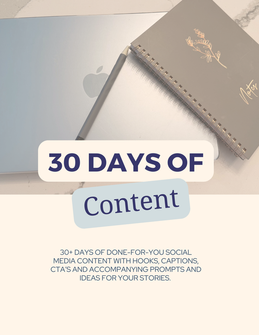 30 Days of Content