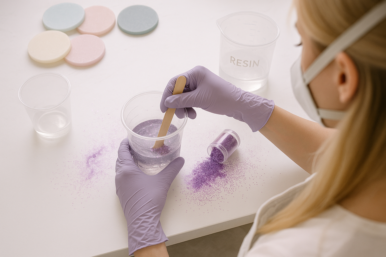 Sorry, but she needs gloves on, and I don't want to see her face necessarily - either that or put a mask on her